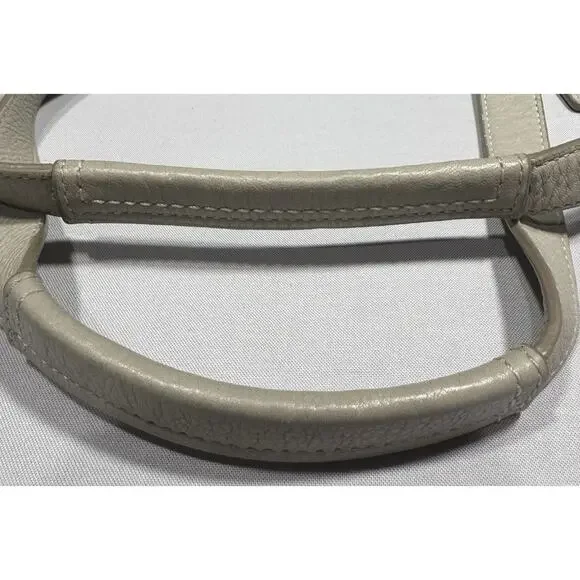 Coach Legacy Tote #19264 Leather Chalk Ivory‎ Pocket Shoulder Bag EUC - Picture 14 of 16